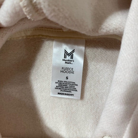 Member’s Mark Cream Fleece Hoodie Small (EF) - Picture 10 of 15